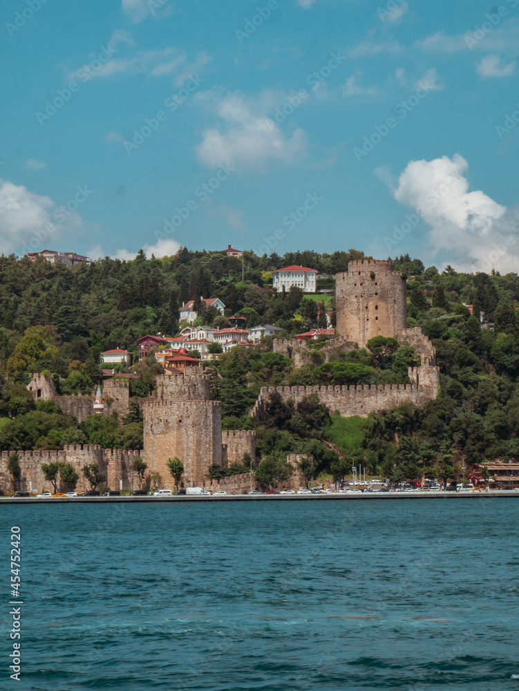 Roumeli Hissar Castle in Istanbul, Turkey. Rumelihisarı, Rumelian, Boğazkesen