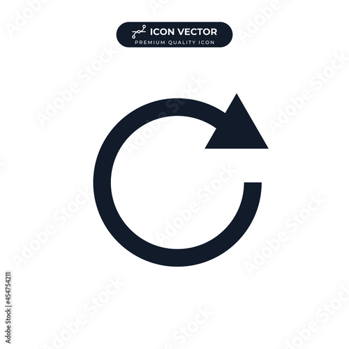 repeat icon symbol template for graphic and web design collection logo vector illustration