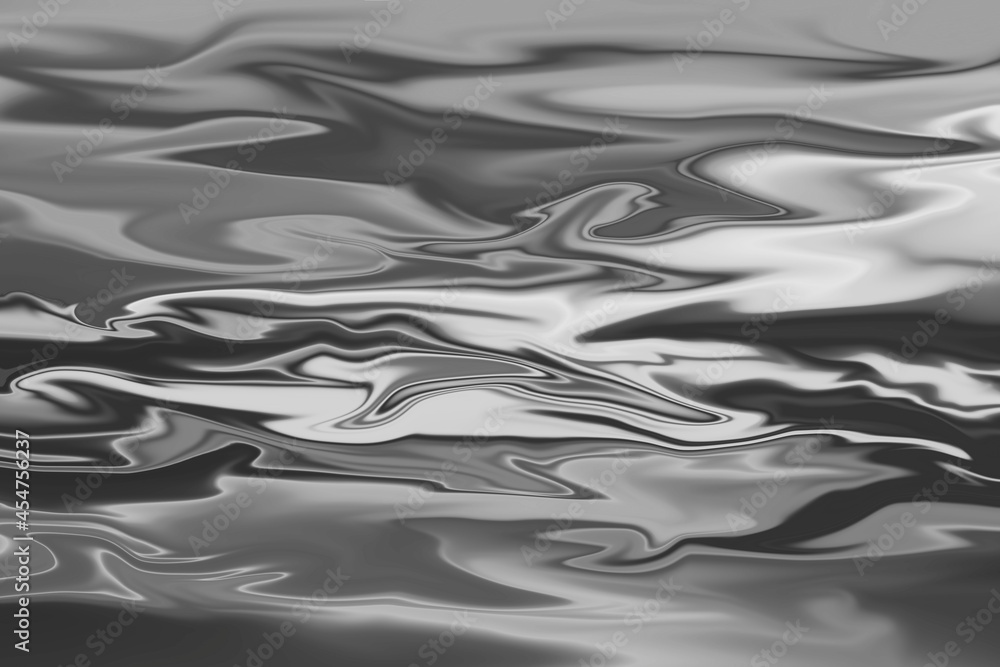 Texture of grey wave metallic background. 3D Rendering metallic fluid with reflection. Metallic liquid surface for poster wallpaper and banner. Texture of grey wave metallic background. 3D Rendering metallic fluid with reflection. Metallic liquid surface for poster wallpaper and banner.