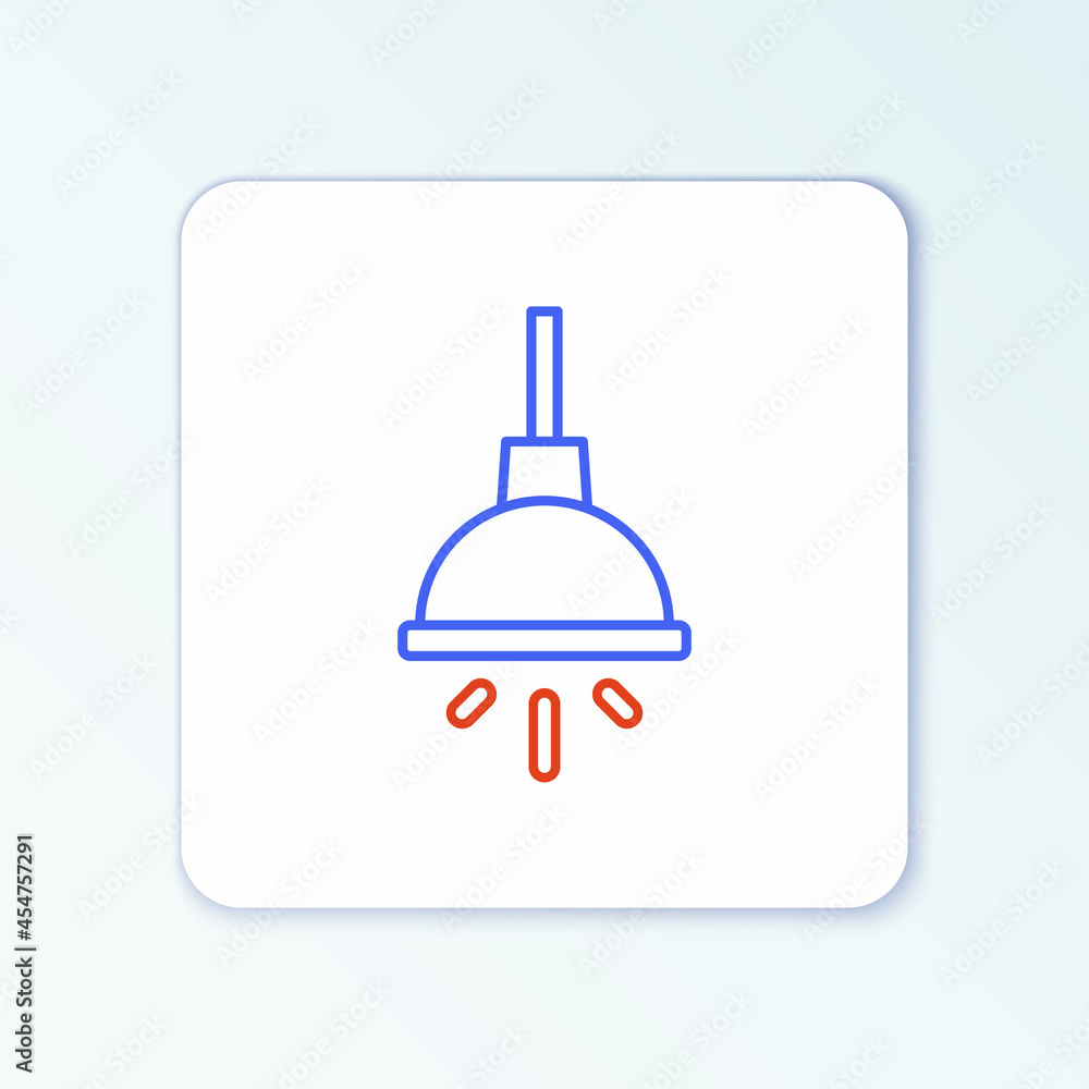 Line Chandelier icon isolated on white background. Colorful outline concept. Vector Line Chandelier icon isolated on white background. Colorful outline concept. Vector