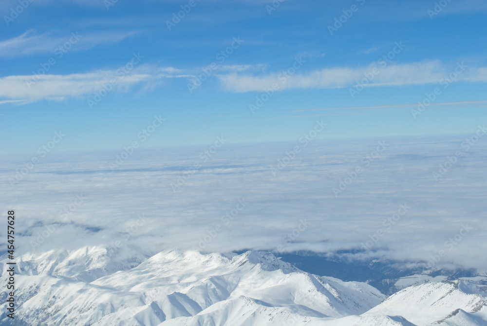 View from the top of Mount Elbrus 