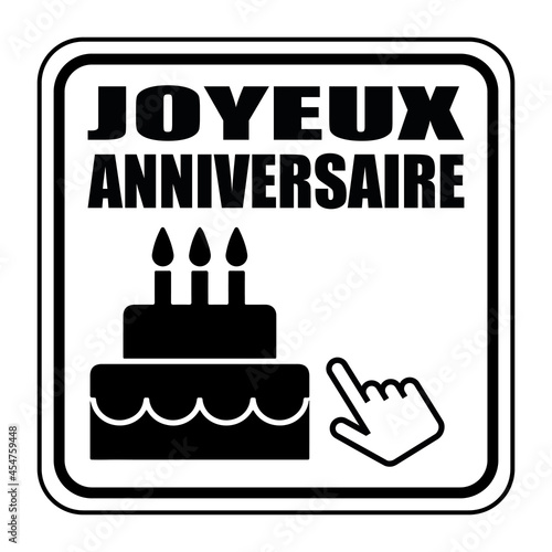 Logo joyeux anniversaire.
