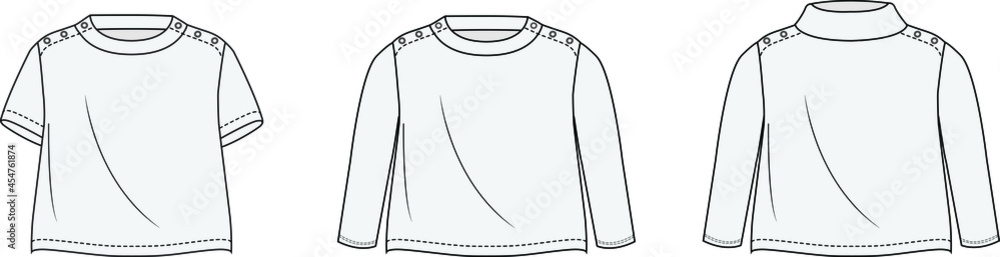 infant baby t shirt set flat sketch vector illustration infant baby t shirt set flat sketch vector illustration