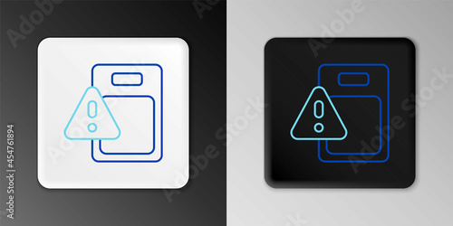 Line Global economic crisis icon isolated on grey background. World finance crisis. Colorful outline concept. Vector