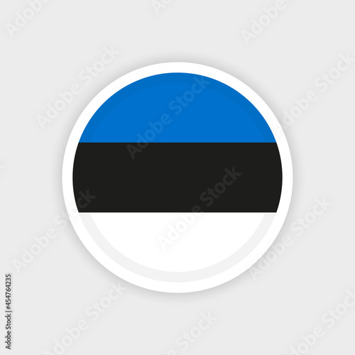 Flag of Estonia with circle frame and white background Free Download Flag of Estonia with circle frame and white background - GFXLoad