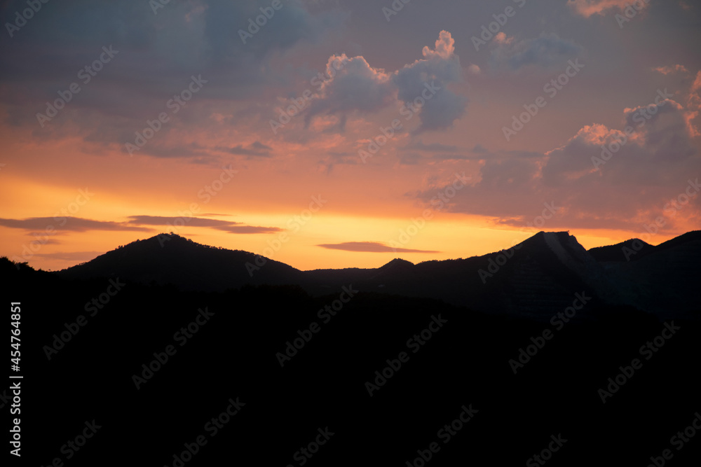 at sunset at sunset
