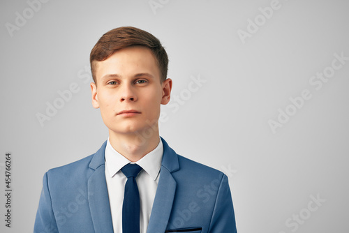 man with a jacket in a tie executive success cropped view