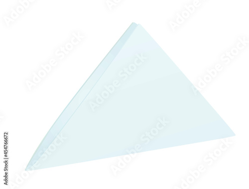 Blue folded napkin. vector illustration