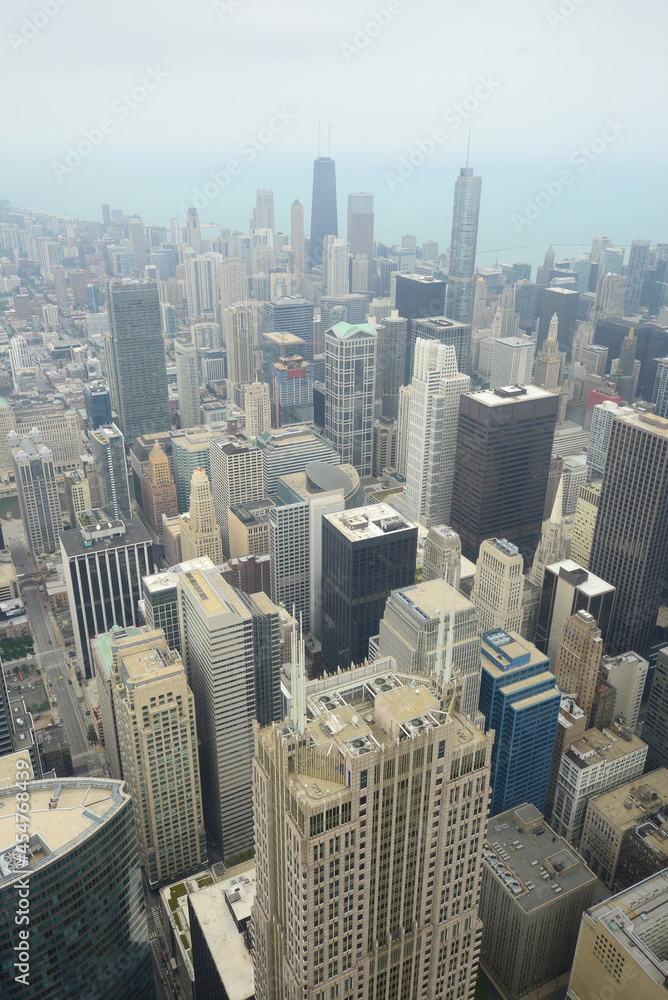 aerial view chicago