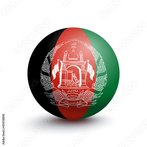 Flag of Afghanistan in the form of a ball
