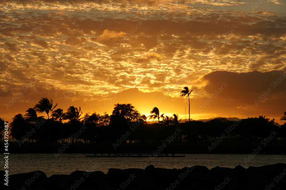 Obraz premium ハワイ、ワイキキ