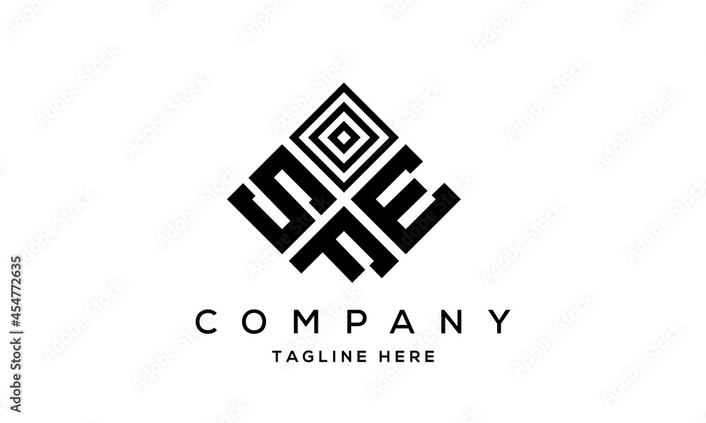 SEF square three latter logo vector SEF square three latter logo vector