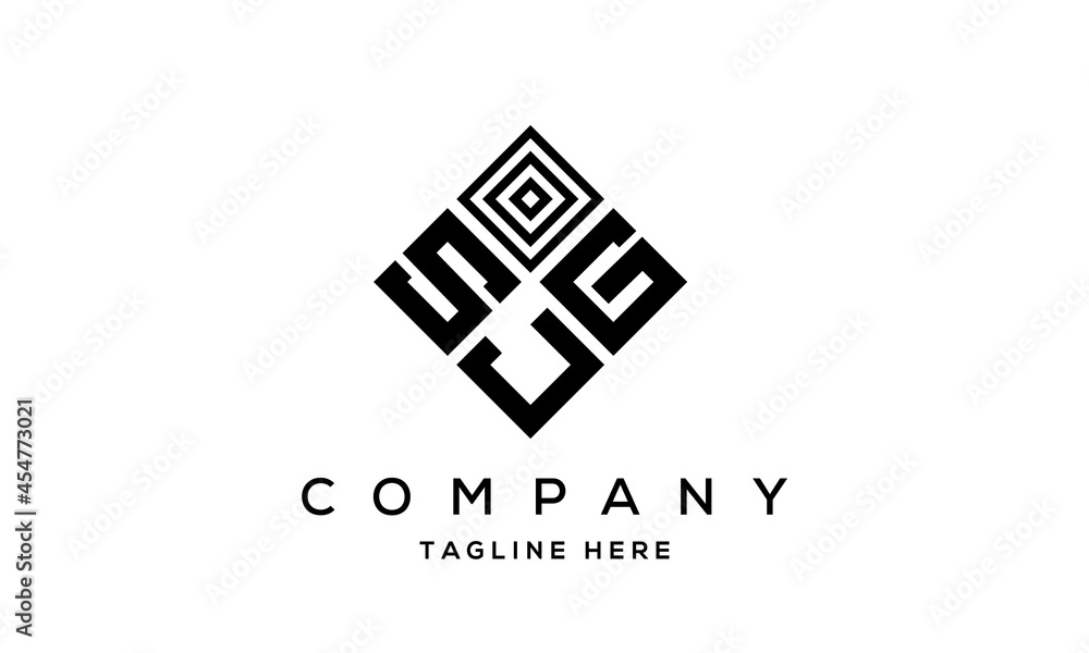 SGJ square three latter logo vector SGJ square three latter logo vector