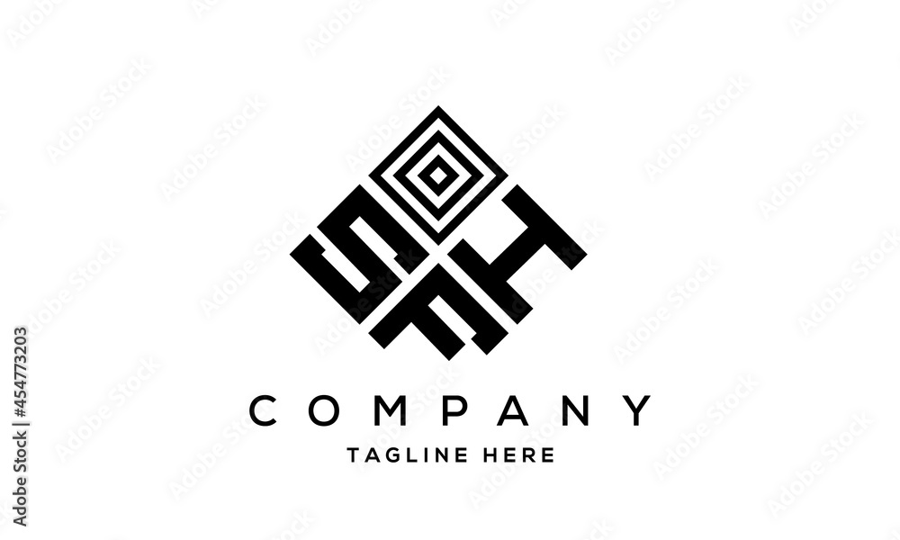 SHF square three latter logo vector SHF square three latter logo vector