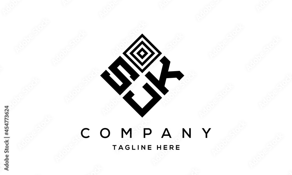 SKJ square three latter logo vector SKJ square three latter logo vector