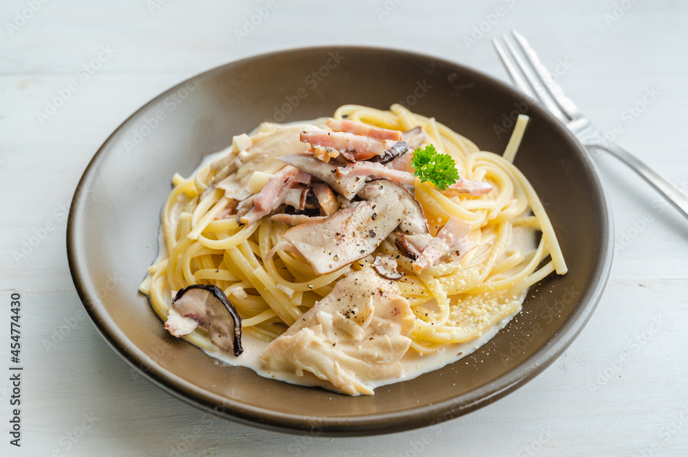 きのこのクリームソースパスタ きのこのクリームソースパスタ
