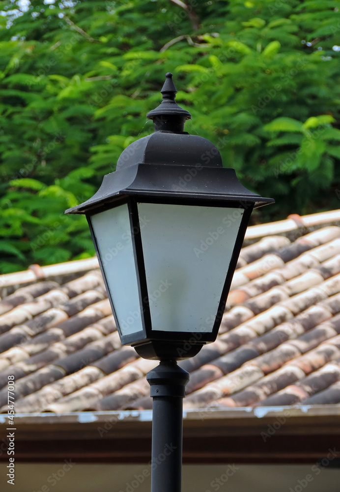 Antique lamppost detail