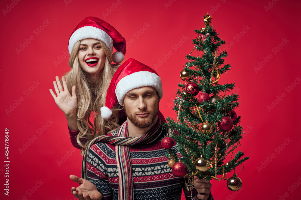 cheerful young couple romance christmas holiday family cheerful young couple romance christmas holiday family
