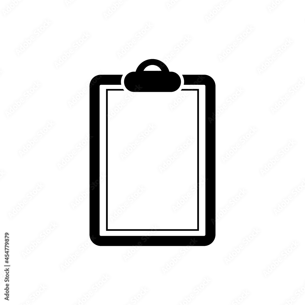 Blank clipboard icon isolated on white background Blank clipboard icon isolated on white background