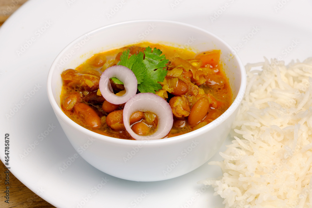 Indian food rajma masala or kidney beans curry Indian food rajma masala or kidney beans curry