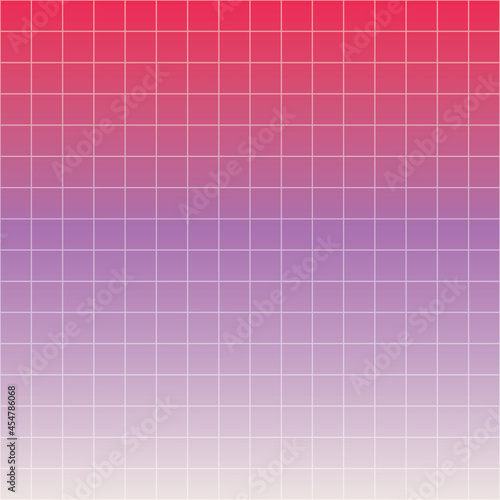 Squares. Grid. Gradient. Pink and violet colors. Beautiful minimalistic aesthetic. Extremely high quality image. Spring vibes. Vector.