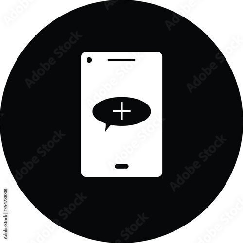 online health chare service icon vector, ehealth services.