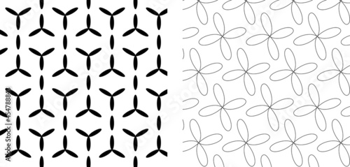 Repeat pattern design  seamless  Flowers  element  art pattern