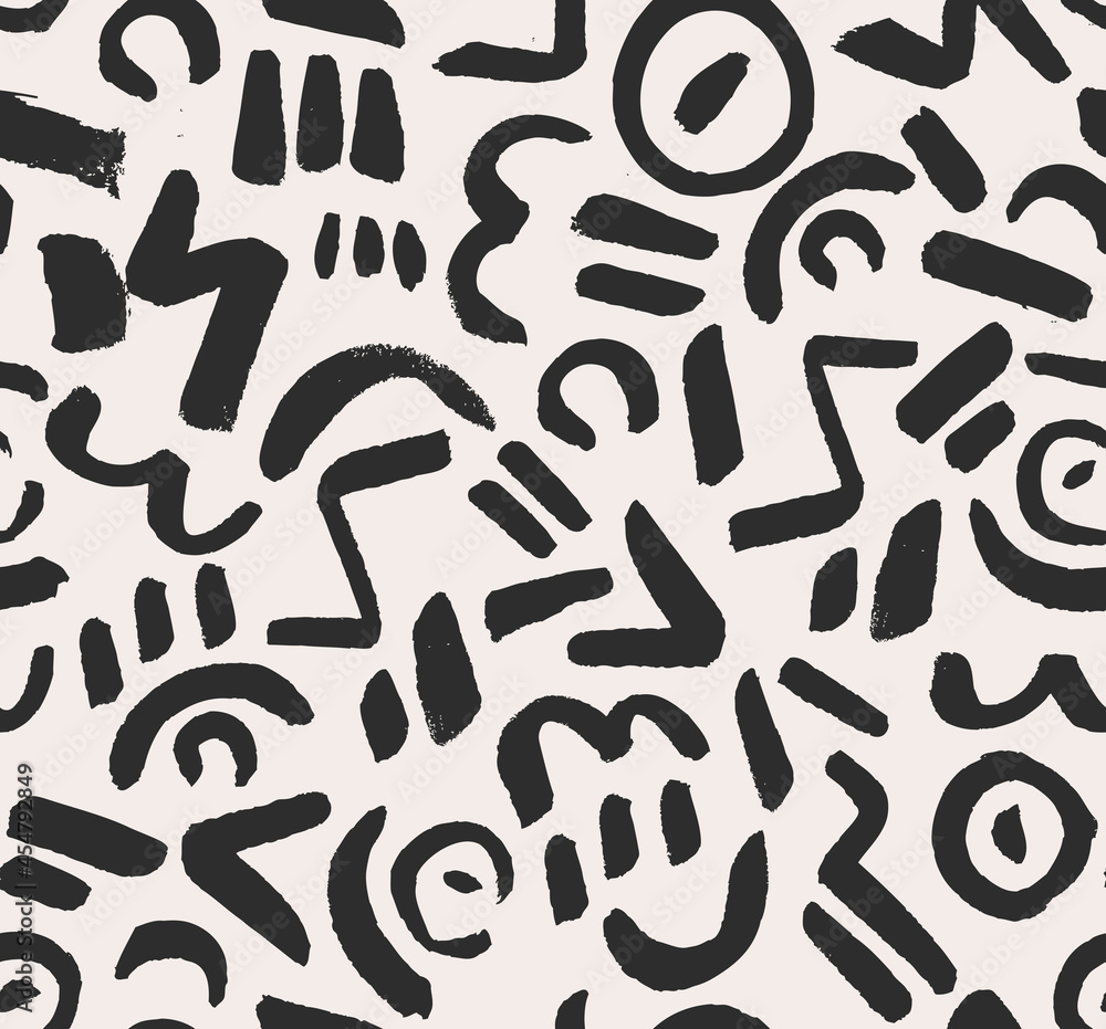 Modern Graffiti Hand Drawn Vector Seamless Pattern. Black&White Design for Fabric, Wrapping Paper, Gift Cards etc. Modern Graffiti Hand Drawn Vector Seamless Pattern. Black&White Design for Fabric, Wrapping Paper, Gift Cards etc.