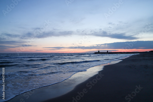 sunset on the beach