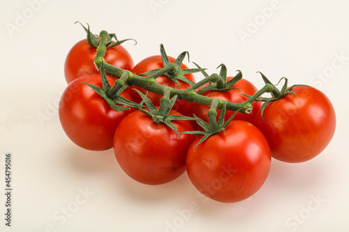 Fresh ripe cherry tomato branch