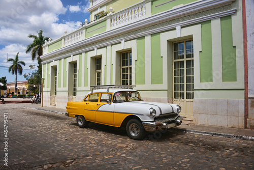 Vintage Chevy in UNESCO World Heritage Trinidad  Cuba.