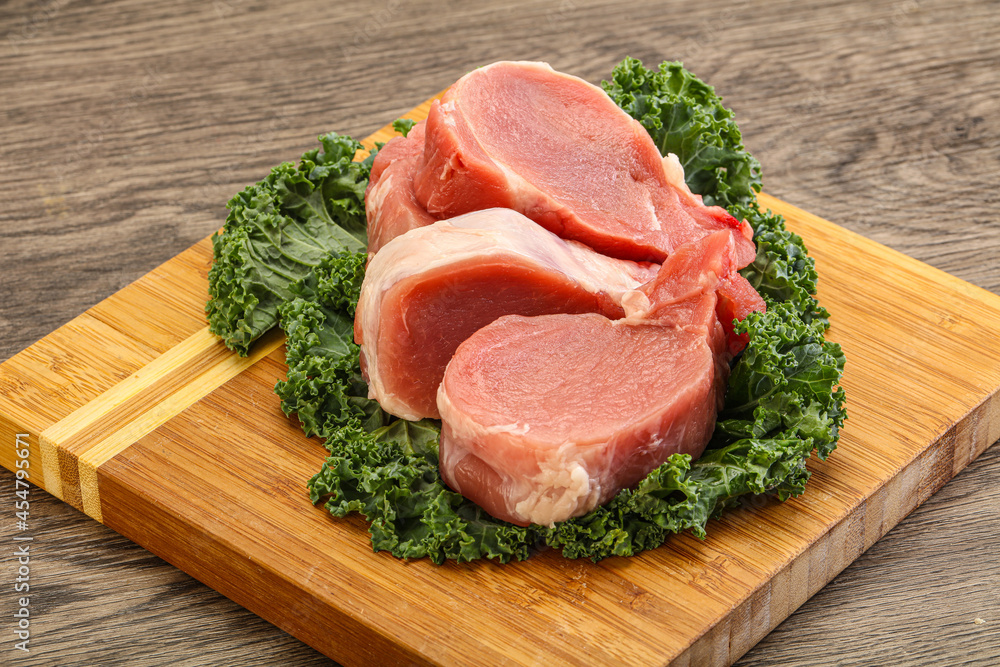 Fresh raw pork tenderloin for roast Fresh raw pork tenderloin for roast