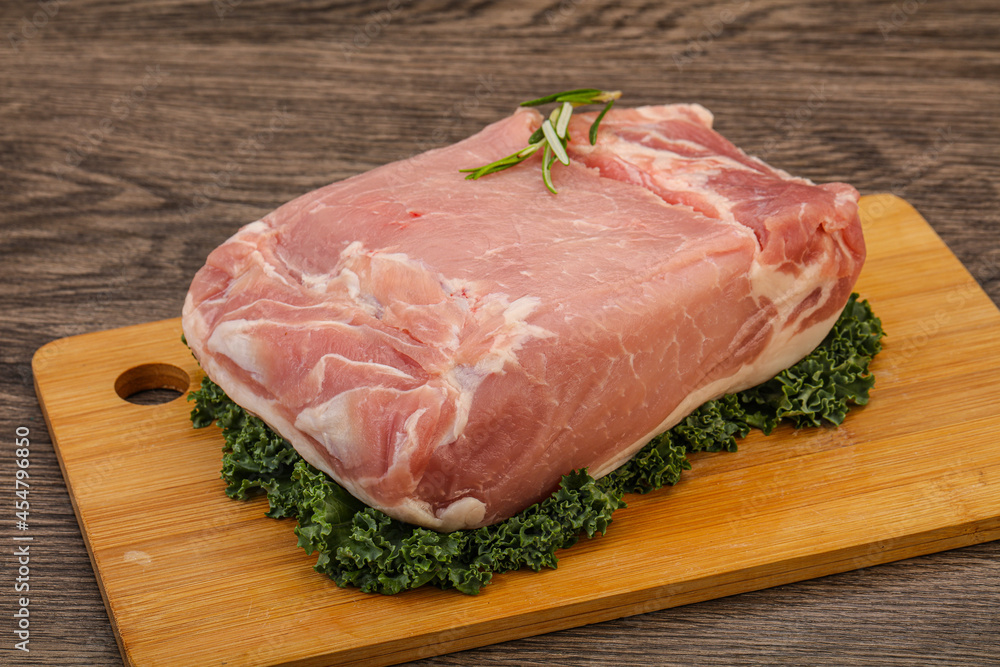 Pork meat piece for cooking