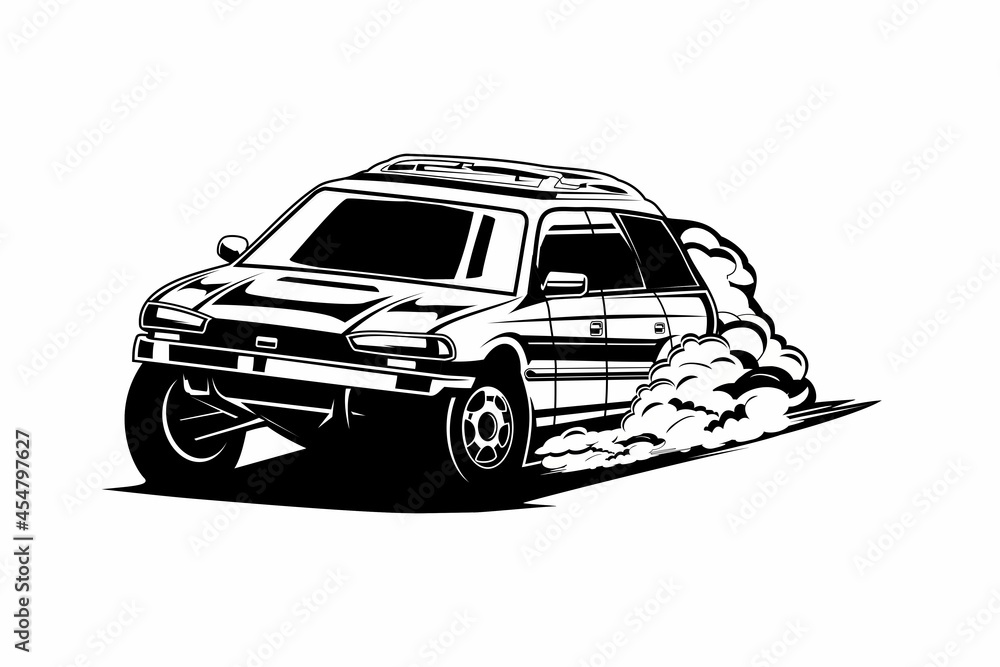 Fototapeta premium car silhouette