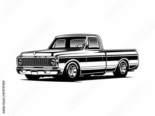 pickup truck silhouette pickup truck black and white