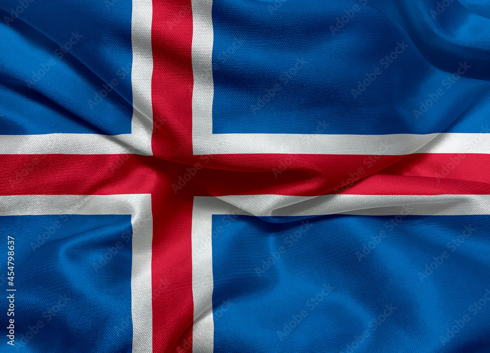 Fototapeta premium flag of Iceland