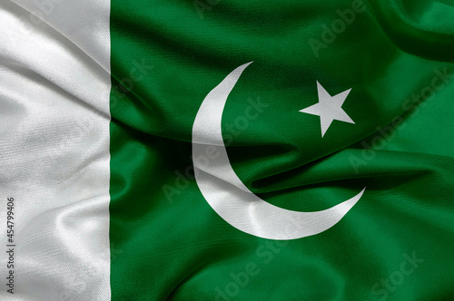 waving pakistan flag