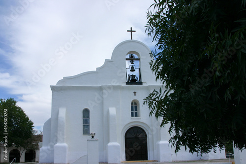 The Presidio Chapel of San Elizario near El Paso, Texas, part of the Historic Mission Trail in Texas photo