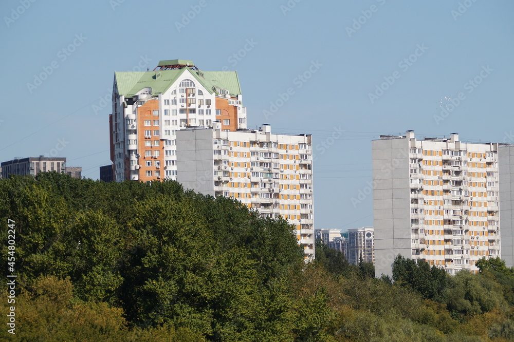 buildings in downtown city