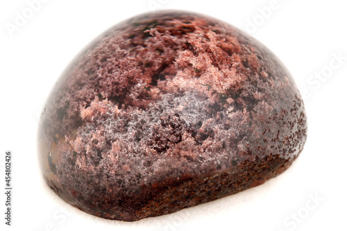 Macro mineral stone Quartz aquarium on a white background