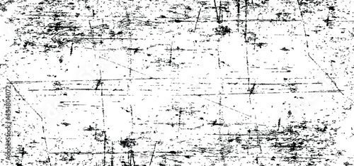 Dark grunge black and white background and old texture. Splashes texture. Brush stroke design element. Grunge background pattern of cracks, scuffs, chips, stains, ink spots, lines. sign or signboard.