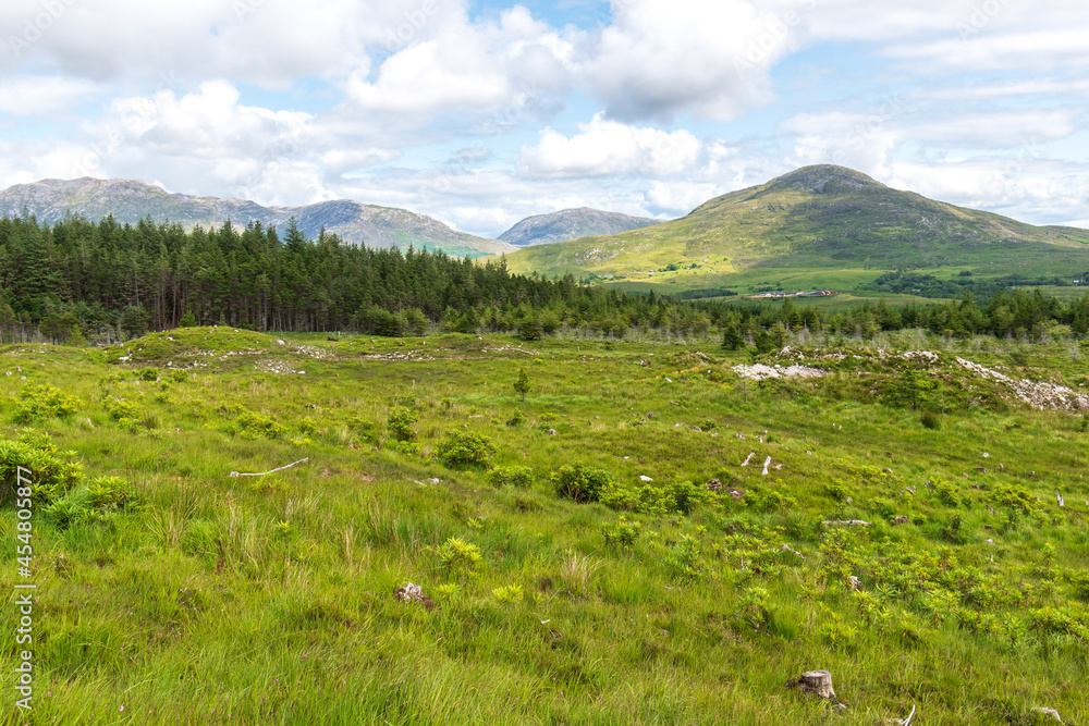 view over Derryclare Nature Resrve from the summit of Derryclare moutntain. view over Derryclare Nature Resrve from the summit of Derryclare moutntain.