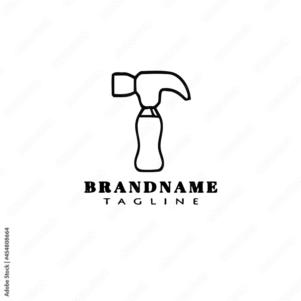 cute hammer logo icon design vector simple cute hammer logo icon design vector simple