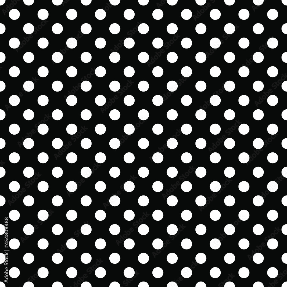 White and Black Polka Dot seamless pattern. Vector background. White and Black Polka Dot seamless pattern. Vector background.