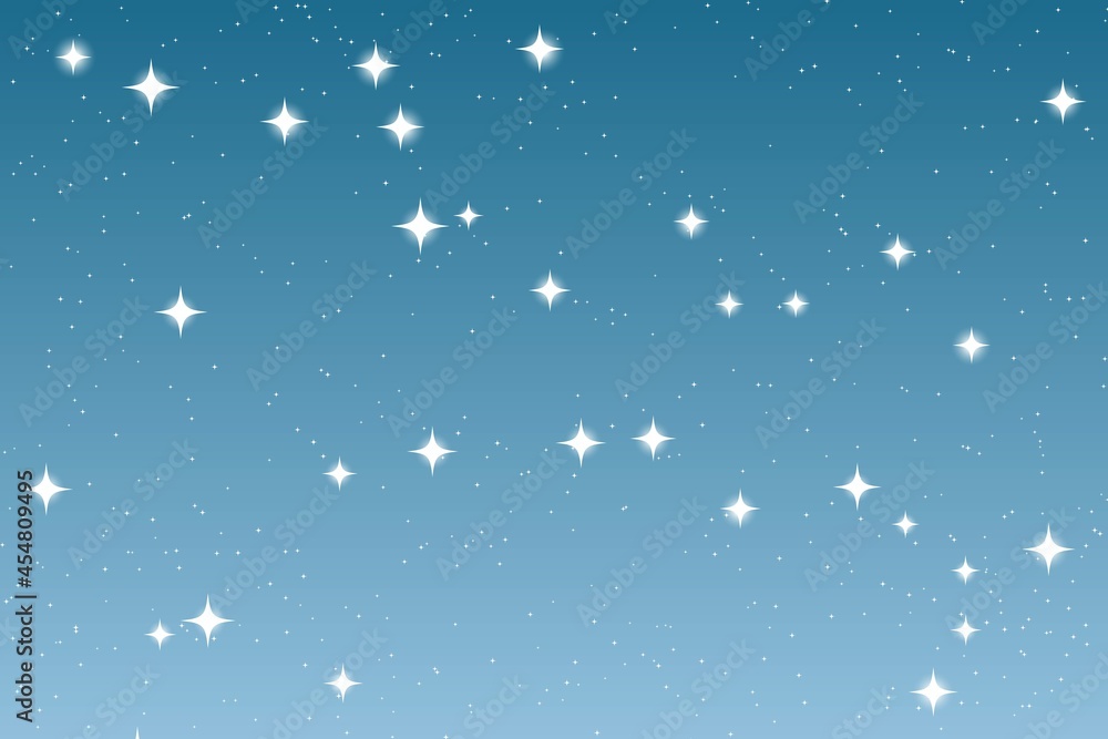 Sky and stars background. Blue space background. The twinkling sky. Vector background. Sky and stars background. Blue space background. The twinkling sky. Vector background.