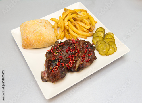 beef steak with vegetables