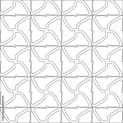 Design monochrome grating pattern,black and white patterns.Repeating geometric tiles from striped elements. black otnament. photo