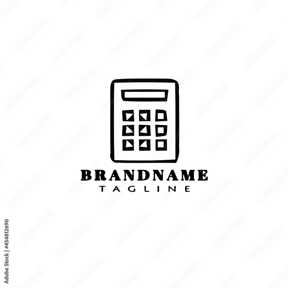 calculator cartoon logo icon design template vector calculator cartoon logo icon design template vector