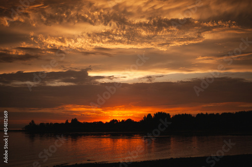 sunset over the river © Андрей Л