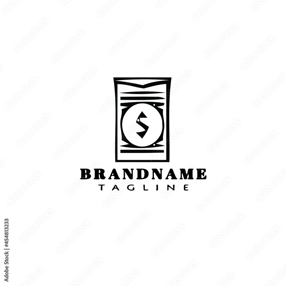 coin in paper cartoon logo template icon design vector coin in paper cartoon logo template icon design vector